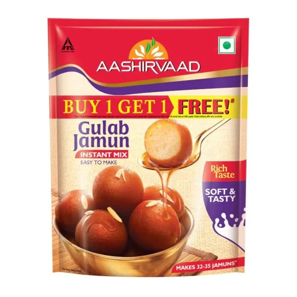 ITC - Aashirvaas Gulab Jamun Instant Mix - Buy 1 Get 1