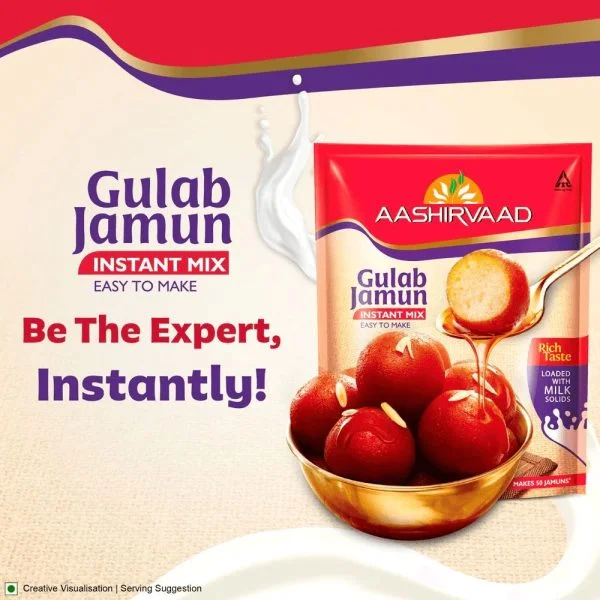 ITC - Aashirvaas Gulab Jamun Instant Mix - Buy 1 Get 1