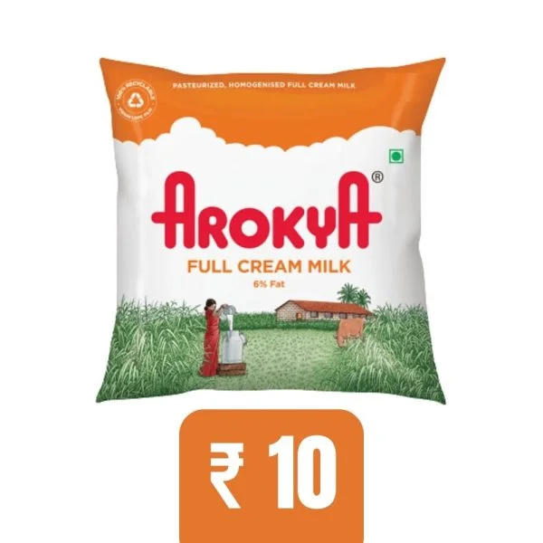 Arokya Full Cream Fresh Milk 10rs