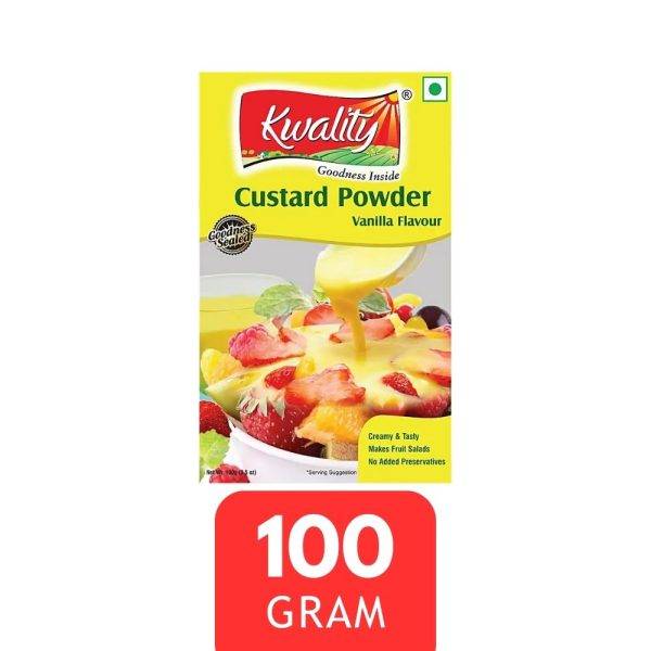 kwality custard powder vanilla flavour 100g