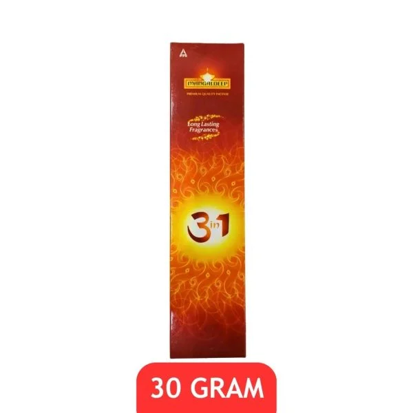 Mangaldeep 3 in 1 Premium Incense Sticks 30g