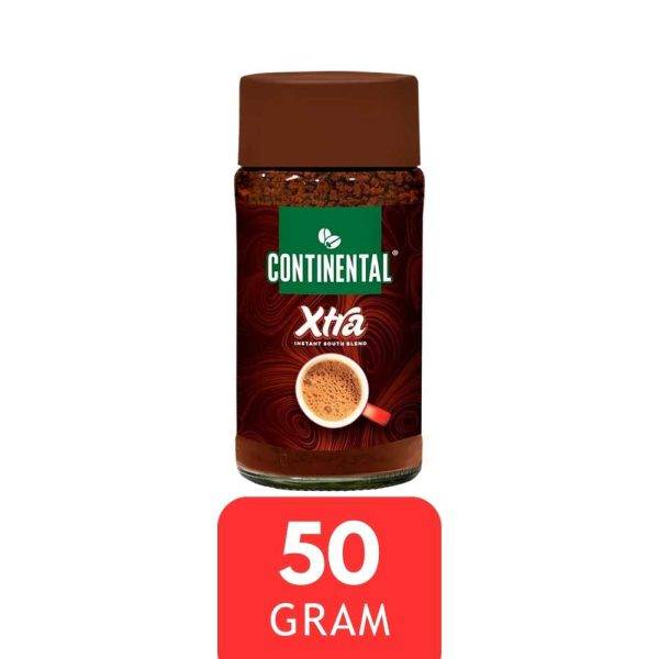 continental xtra instant south blend coffee bottle pack 50g