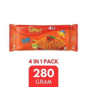 yippee noodles magic masala 280g (4 in 1 pack)