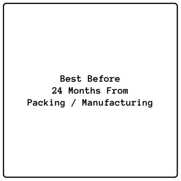 Best Before 24 Months From Packing Manufacturing