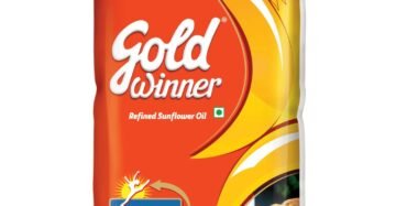 Gold Winner Refined Sunflower Oil Pouch 1Ltr