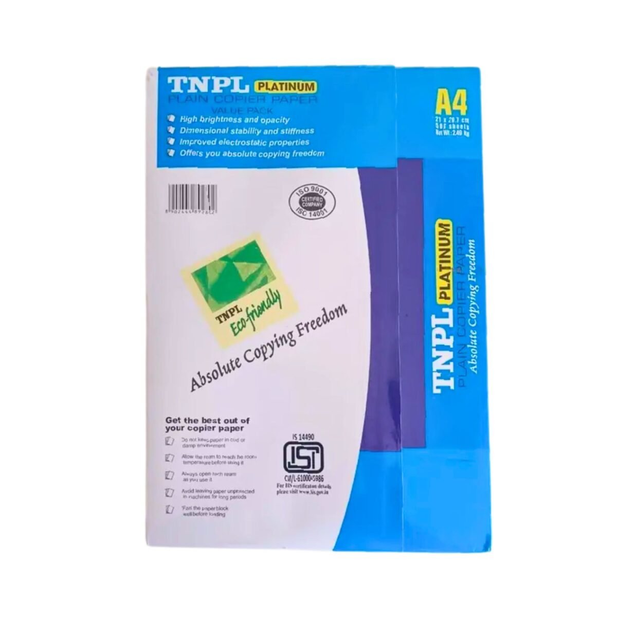 TNPL Platinum A4 70 GSM Paper - 500 Sheets