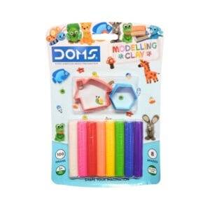 Doms Modelling Clay 8 Shades 100g