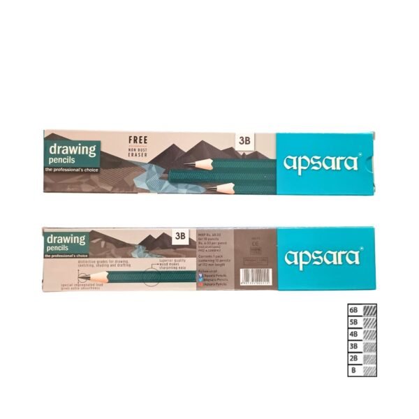 Absara Drawing Pencil 3B - Pack of 10