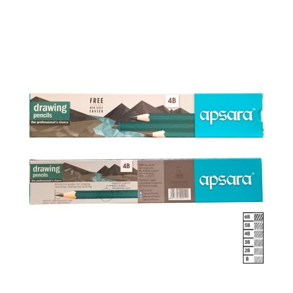 Absara Drawing Pencil 4B - Pack of 10