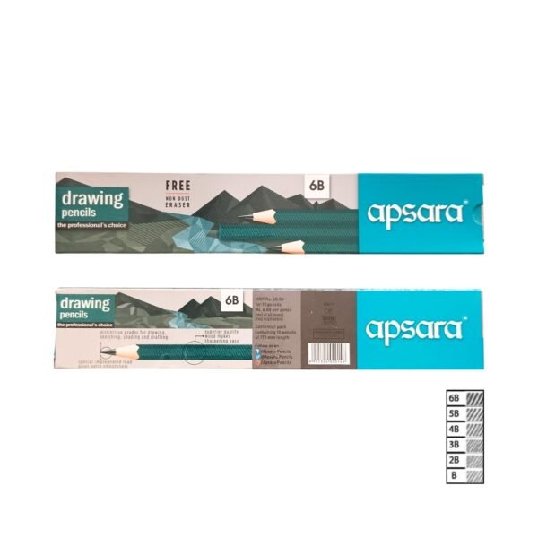 Absara Drawing Pencil 6B - Pack of 10