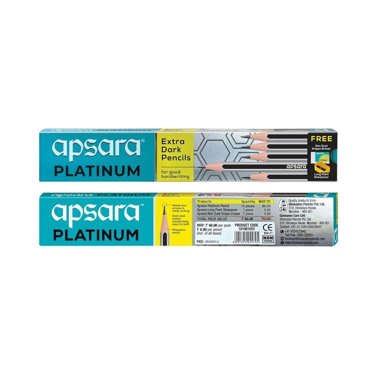 Apsara Platinum Extra Dark Pencils - Pack of 10
