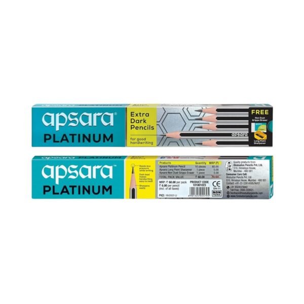 Apsara Platinum Extra Dark Pencils - Pack of 10
