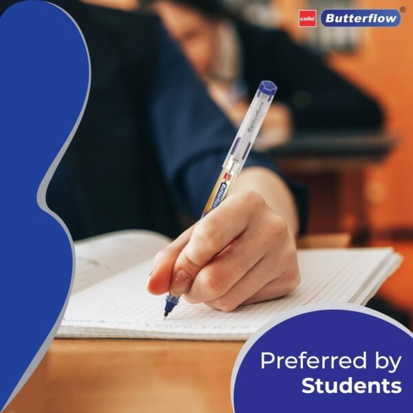 Cello Butterflow Classic Roller Pen Blue Ink