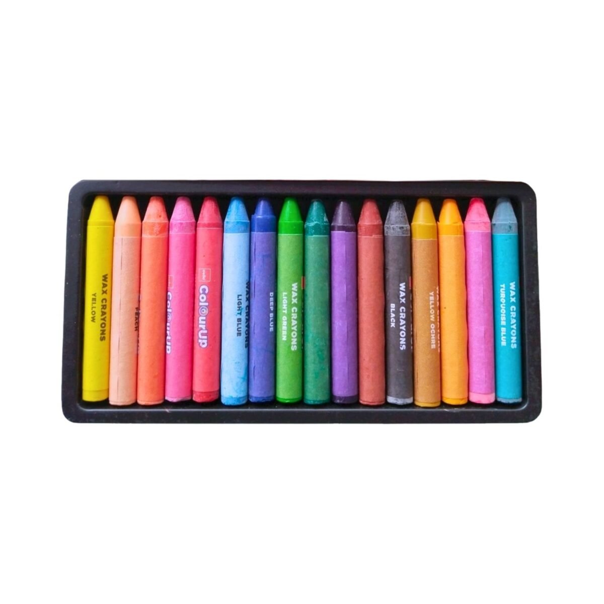 Cello Colour Up Wax Crayons - 16 Bright Shades