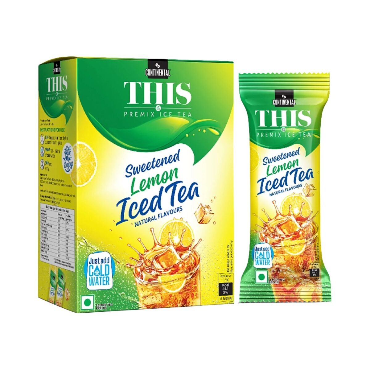 Continental THIS Instant Lemon Iced Tea Premix - Sweetened, 140g