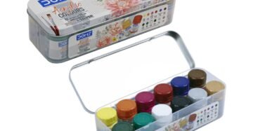 Doms Acrylic Colour Set 12 Shades 15ml