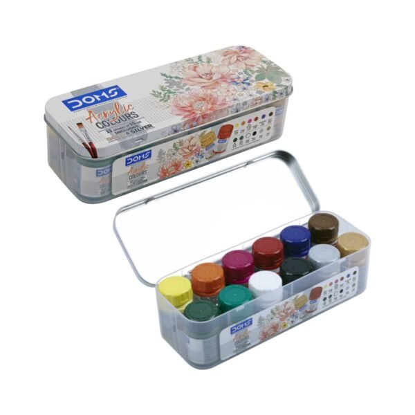Doms Acrylic Colour Set 12 Shades 15ml