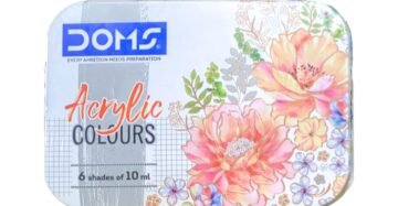 Doms Acrylic Colours 6 Shades 10ml Set