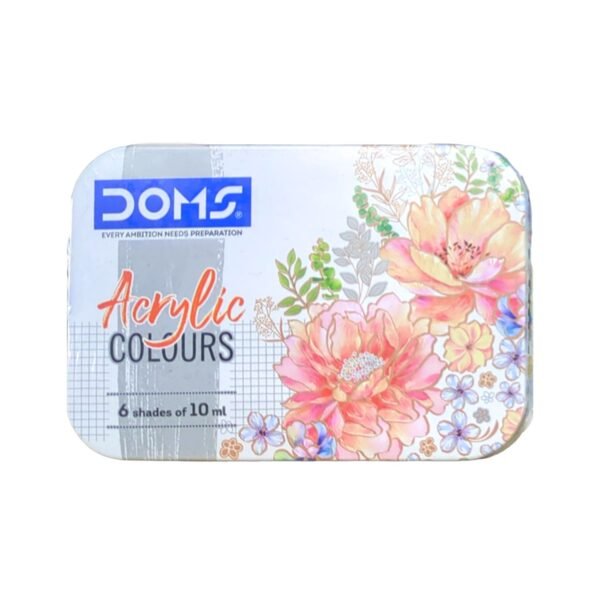 Doms Acrylic Colours 6 Shades 10ml Set