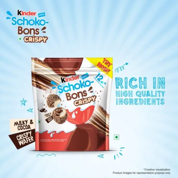 Kinder Schoko-Bons Crispy 4pc - Rich in high quality ingredients