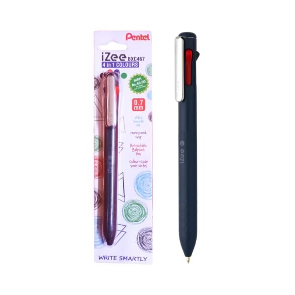Pentel iZee 4 in 1 Colour Pen 0.7mm BXC467 Multi Pen
