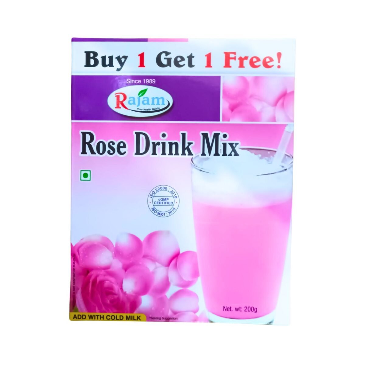 Rajam Rose Drink Mix 200g Buy1 Get1