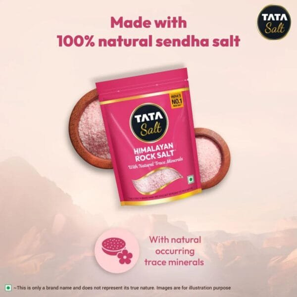 Tata Salt Himalayan Rock Salt - Made with 100% Natural Sendha Salt