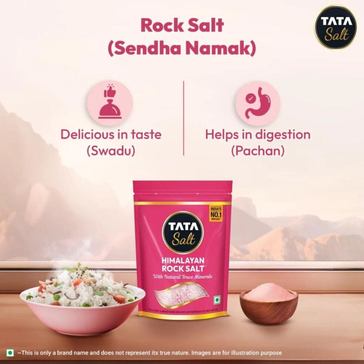 Tata Salt Himalayan Rock Salt - Roack Salt