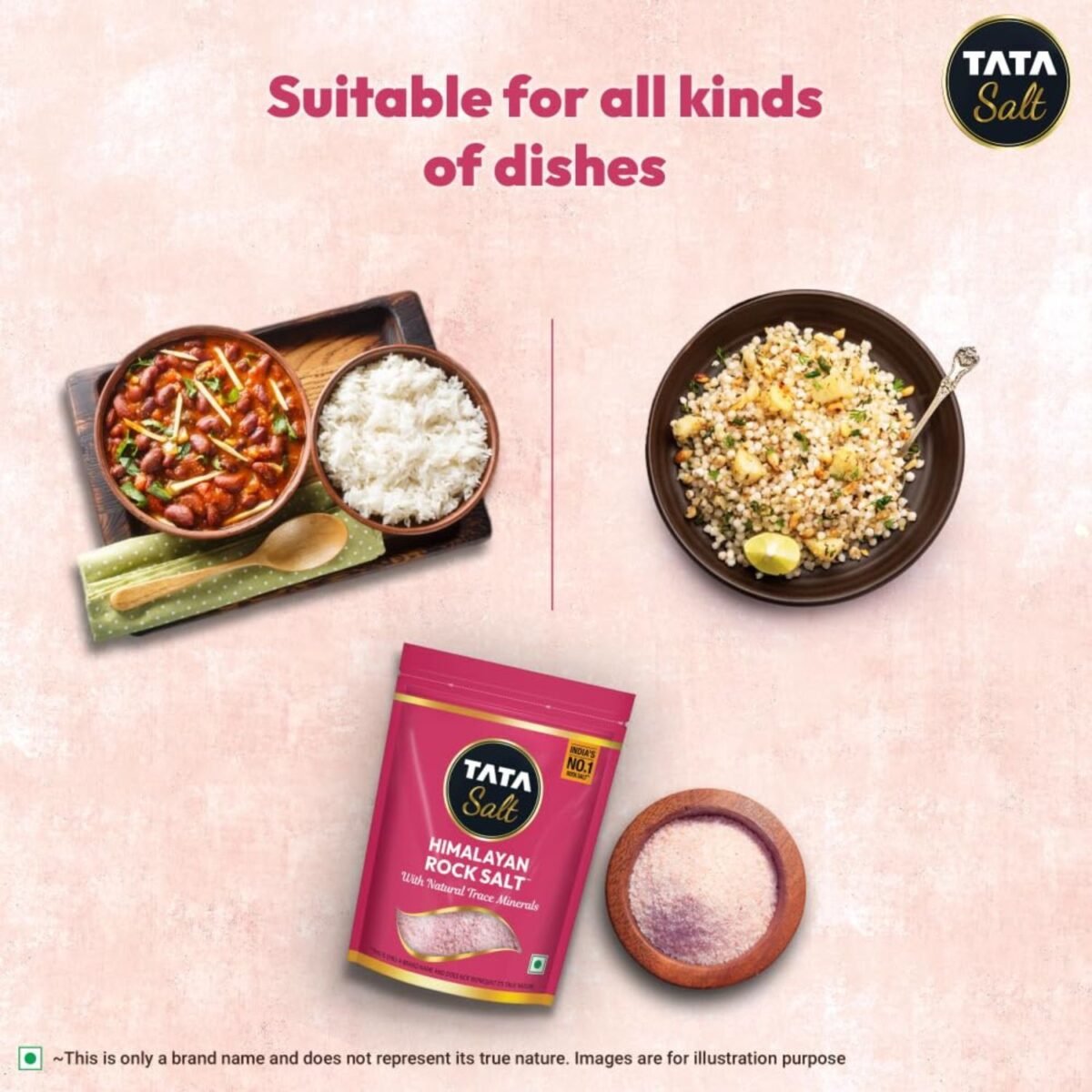 Tata Salt Himalayan Rock Salt - Suitable for all kinds of dishes