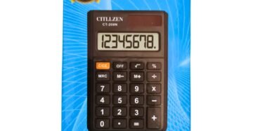 Citllzen CT-200N 8-Digit Pocket Calculator with Flip Cover