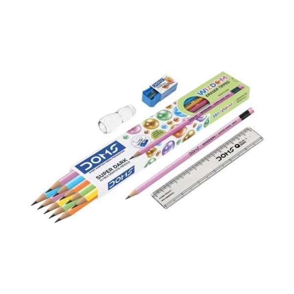 DOMS Wizdom Eraser Tipped Pencils