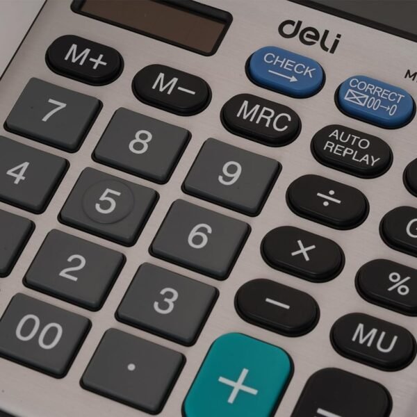 Deli M19811 Metal Calculator - 12 Digit, 120 Steps