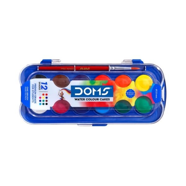 Doms Aqua Colour Cakes 12 Shades 23mm dia