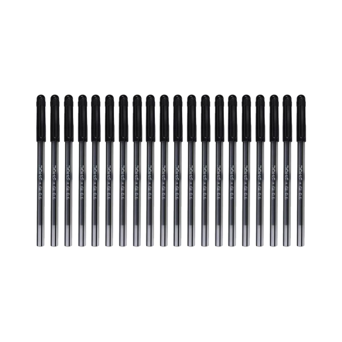 Doms Everyday Black Ball Pen 20 Pack
