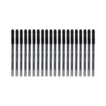 Doms Everyday Black Ball Pen 20 Pack