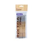 Doms Inxtra Fine Ball Pen Black Ink - Pack of 5