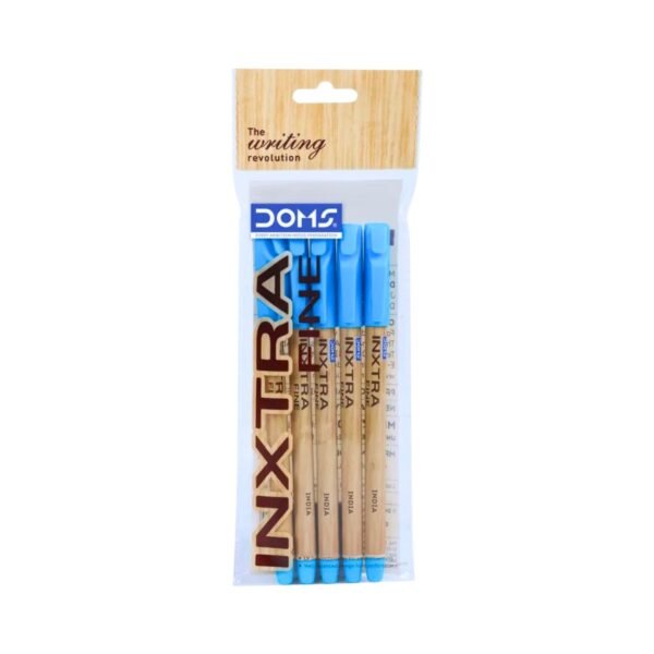 Doms Inxtra Fine Ball Pen Blue Ink - Pack of 5