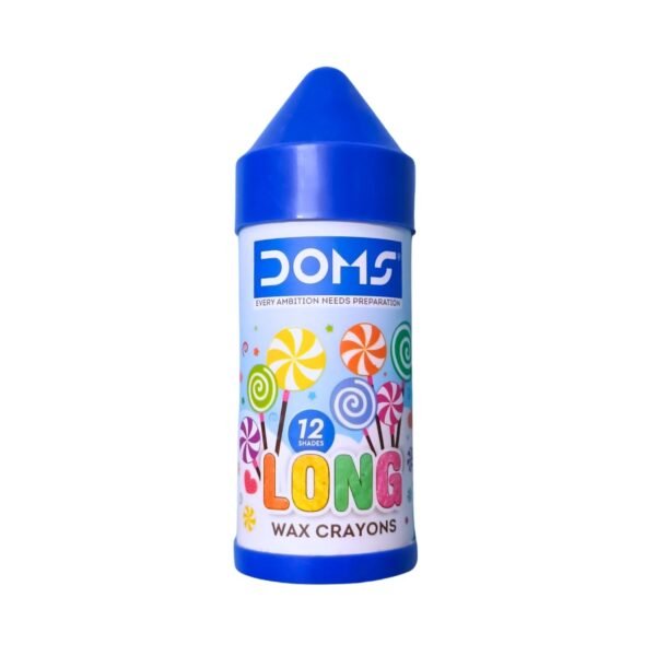 Doms Long Wax Crayons 12 Shades