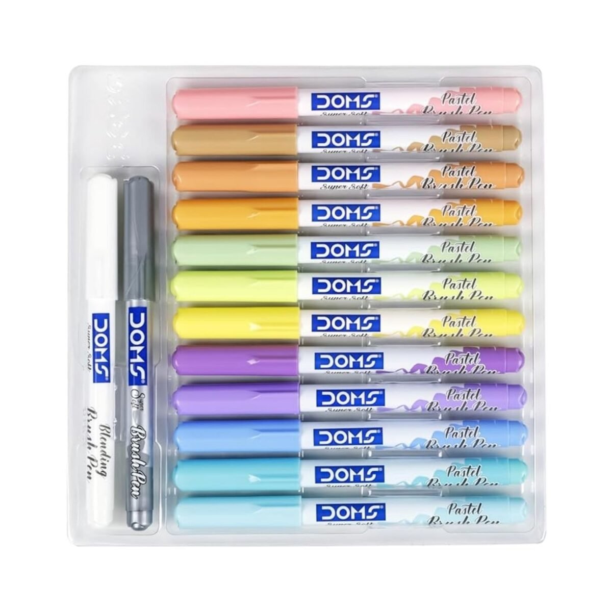 Doms Pastel Brush Pen Set (12+2)