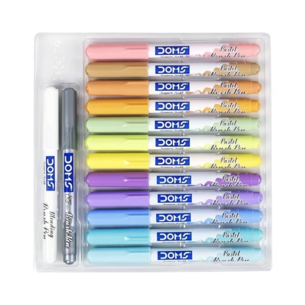 Doms Pastel Brush Pen Set (12+2)