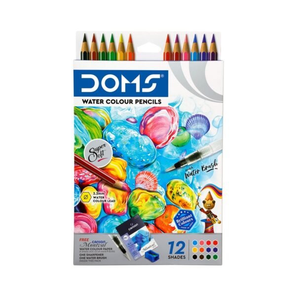 Doms Water Colour Pencils 12 Shades