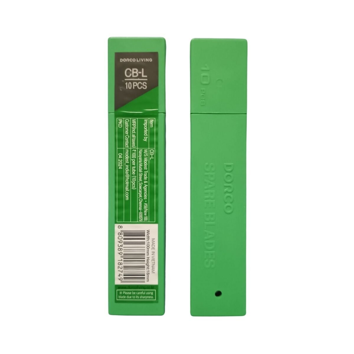 Dorco Large Carbon Steel Blades 18mm 10Pcs