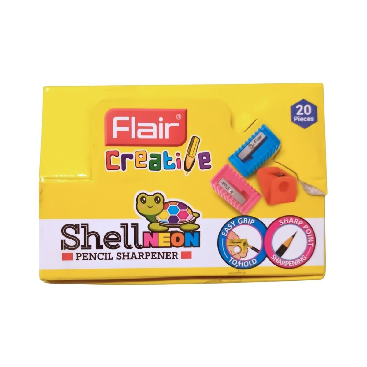 Flair Shell Neon Pencil Sharpener