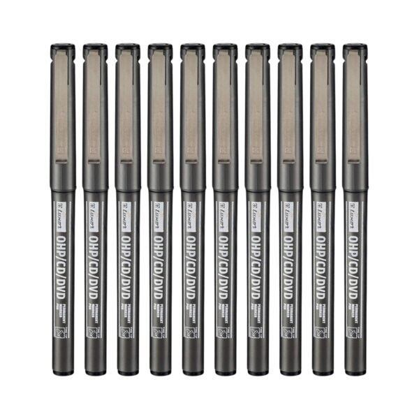 Luxor CD/DVD/OHP Marker - Black (Pack of 10)