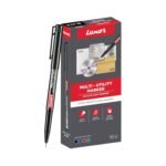 Luxor CD/DVD/OHP Marker - Black (Pack of 10)