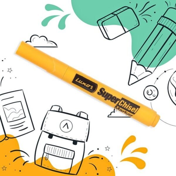 Luxor Super Chisel Marker, Assorted Colors (Pack Of 10)