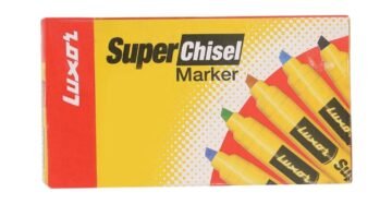 Luxor Super Chisel Marker, Assorted Colors (Pack Of 10)