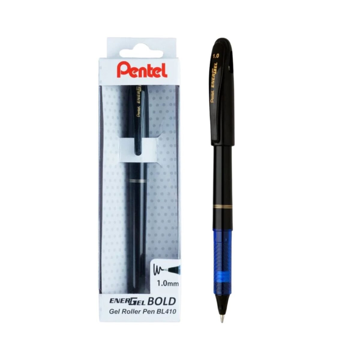 Pentel Energel Bold Gel Roller Pen BL410-C (Blue Ink)