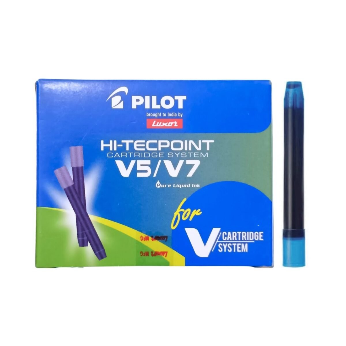 Pilot V5/V7 Cartridge Blue Ink - Pack of 10