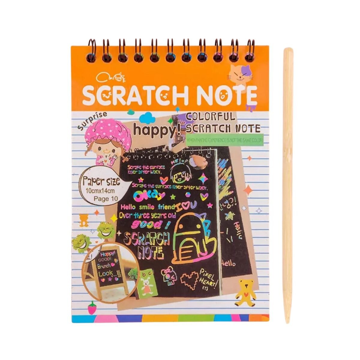 Rainbow Scratch Art Book with Stylus